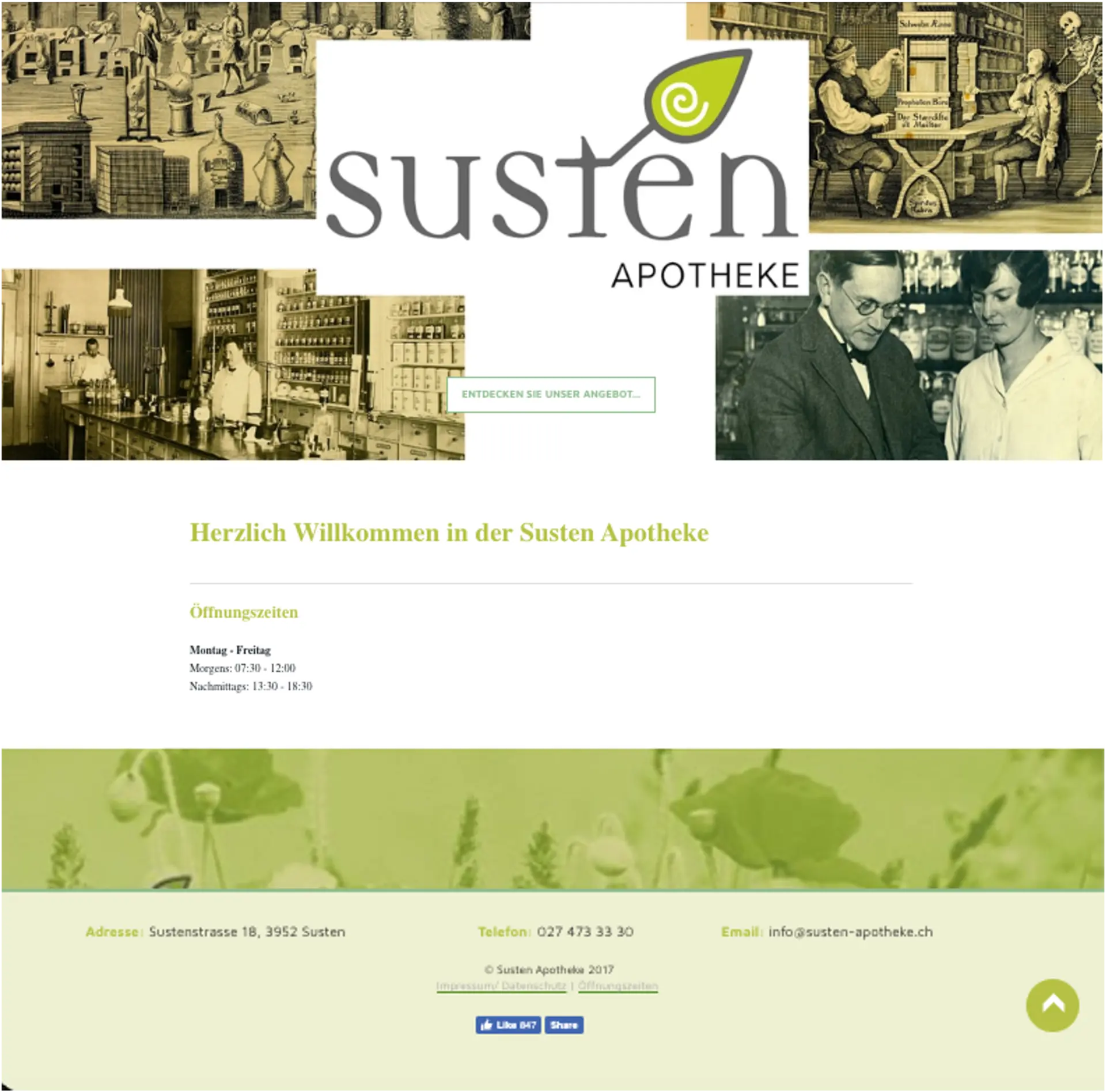 Susten Apotheke – Projektausschnitt